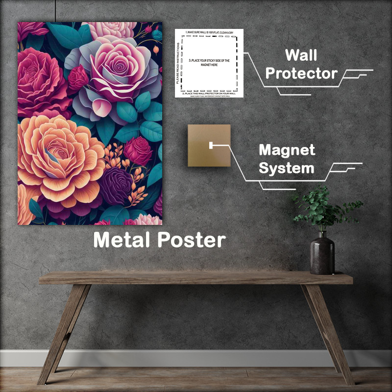 Buy Metal Poster : (The Artful Garden A Journey through Flora and Fauna)