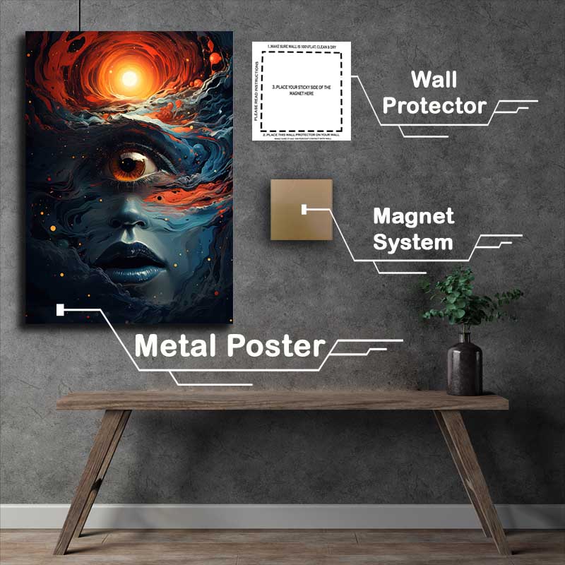 Buy Metal Poster : (Deciphering Dreams An Abstract Color Workshop)
