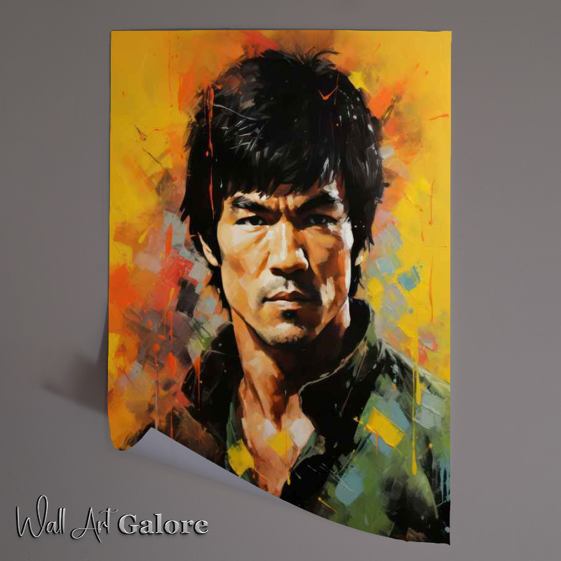 Buy Unframed Poster : (Virtual Shadows Bruce Lee Very colourful)
