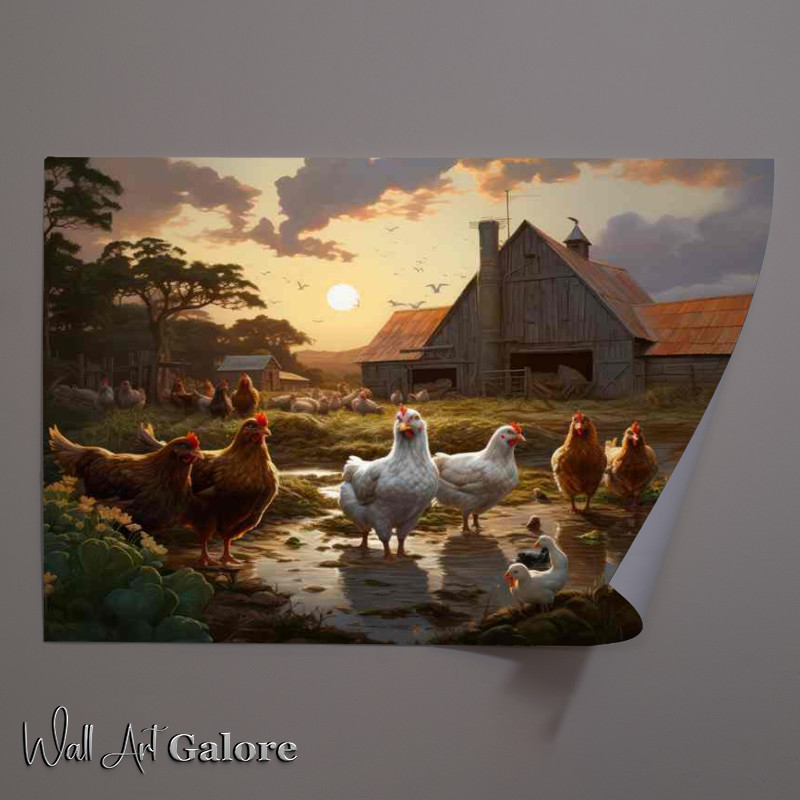 Buy Unframed Poster : (Chickins Out For Lunch)