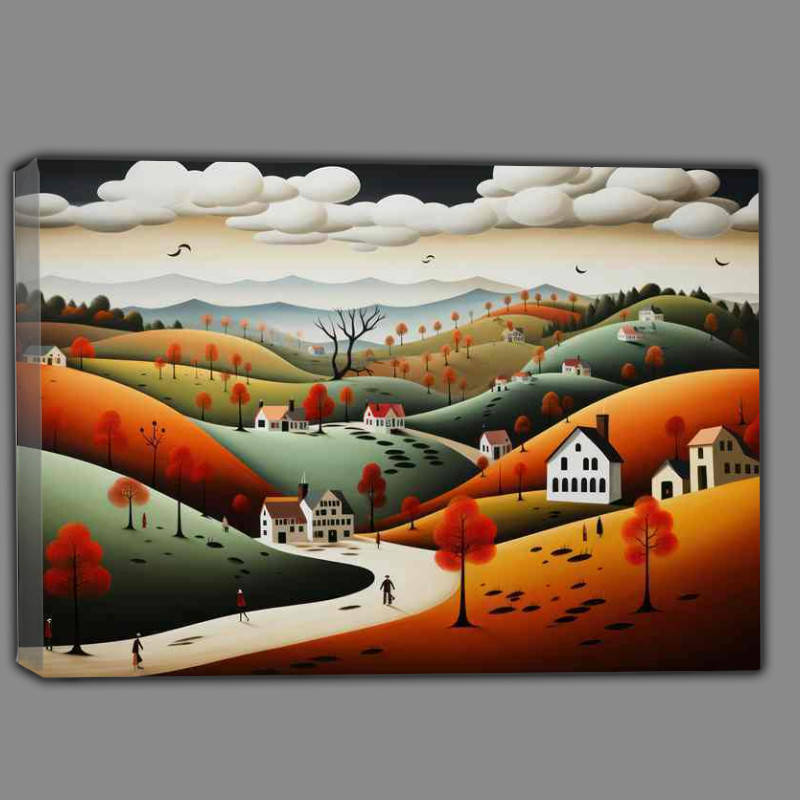 Buy Canvas : (Cottage Whisper With Rolling Hilsides)