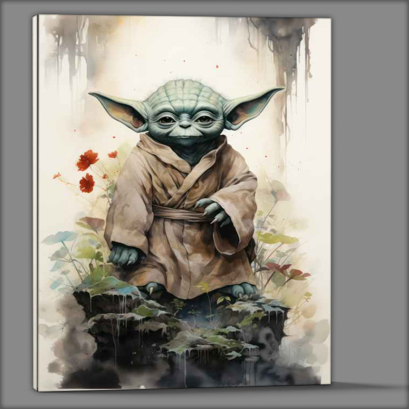 Buy Canvas : (Yoda Japanese ink An Adventure Awaits)
