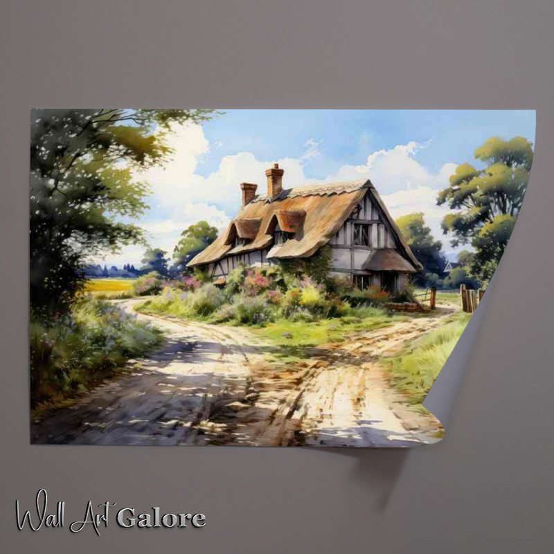 Buy Unframed Poster : (Country Roads idyllic Beauty of Countryside)