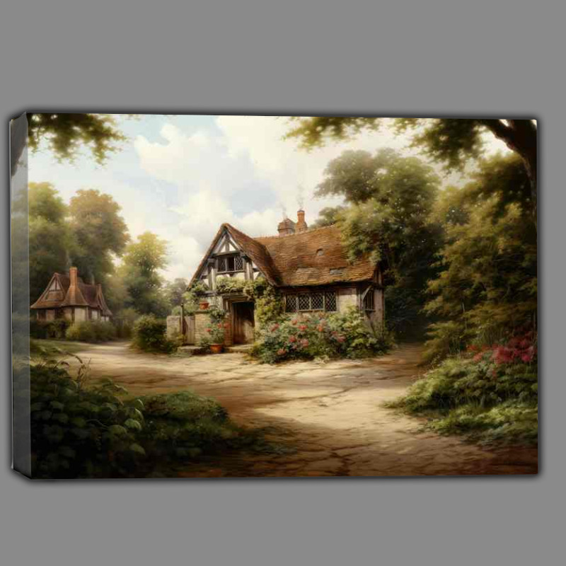 Buy Canvas : (Countryside Elegance English Rustic Beauty scene)