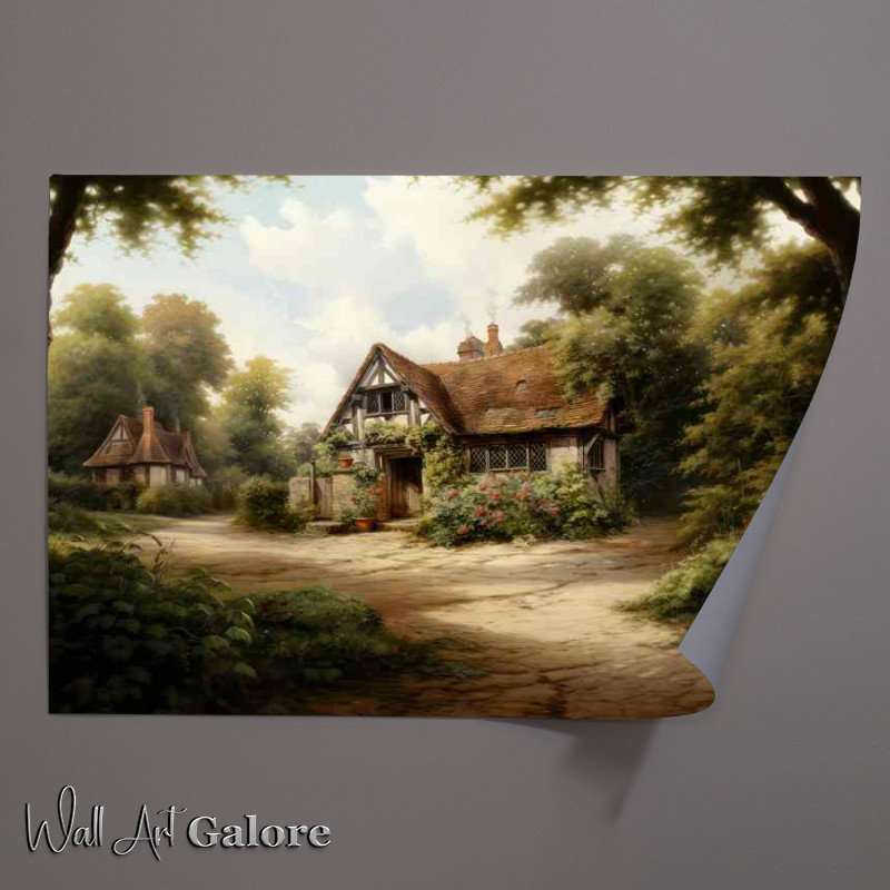 Buy Unframed Poster : (Countryside Elegance English Rustic Beauty scene)