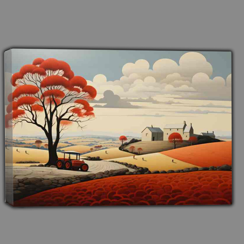 Buy Canvas : (Countryside Farmers Fields Hay Bales)