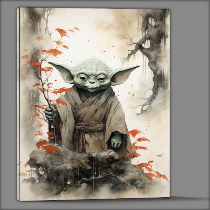 Buy Canvas : (Yoda Japanese ink style)