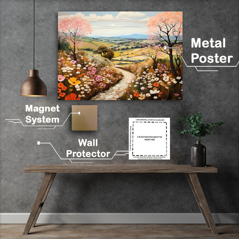 Buy Metal Poster : (Elegance Enchanted Views Countryside Charm)