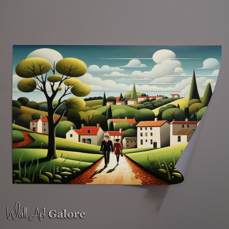 Buy Unframed Poster : (Enchanting Whimsy Village Lifes Colorful Charm)