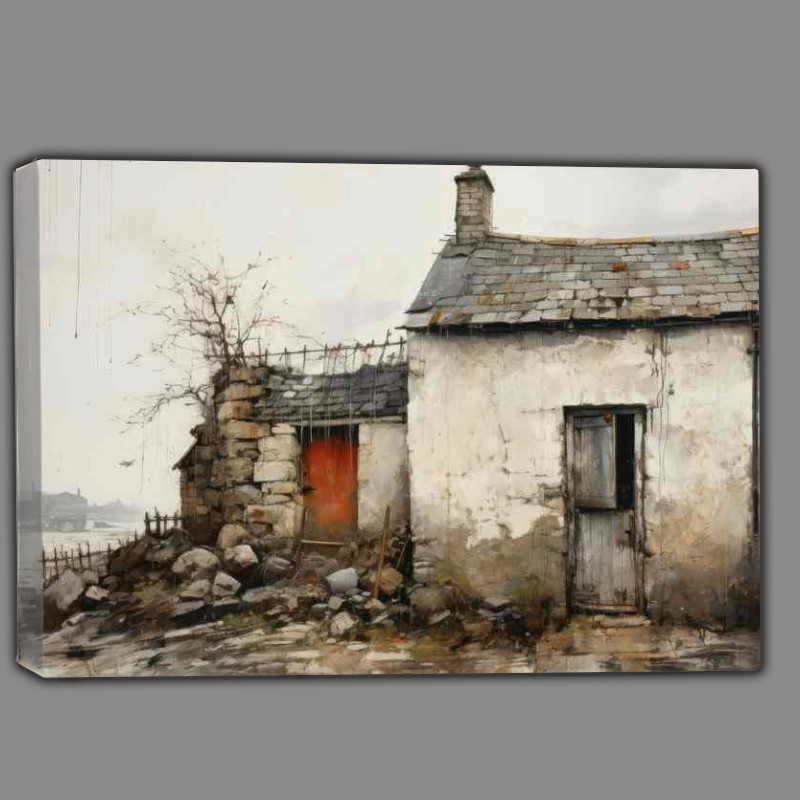 Buy Canvas : (Idyllic Cottage Symphony)