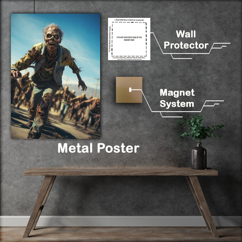 Buy Metal Poster : (Zombies of California)