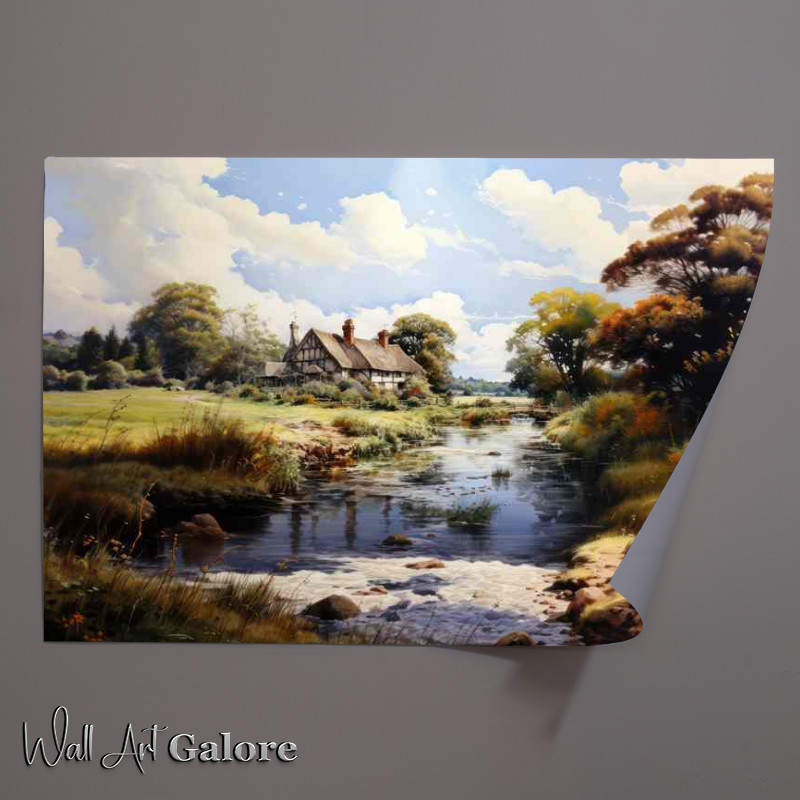 Buy Unframed Poster : (Picturesque Serenity Old English Rural Beauty)