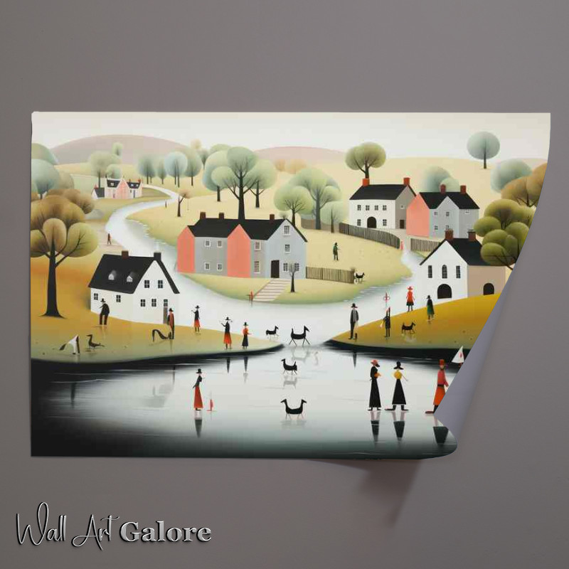 Buy Unframed Poster : (Quaint Whimsy Enchanting Imagery of Village)