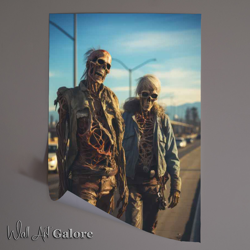 Buy Unframed Poster : (Zombies of California uprising)