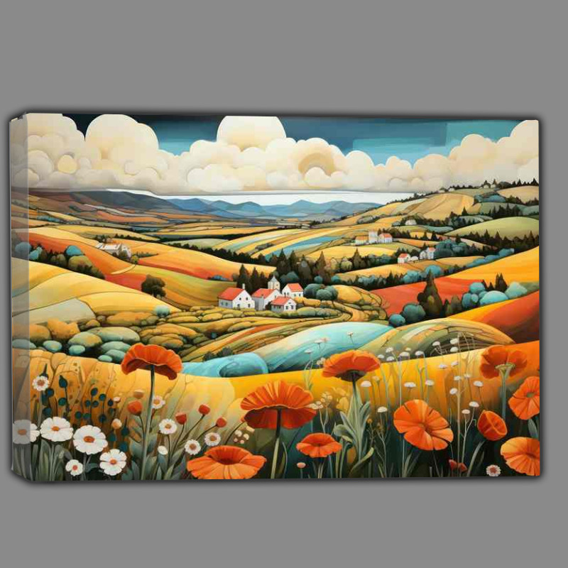 Buy Canvas : (Rolling Hills Enchantment Whimsical Scenic Beauty)