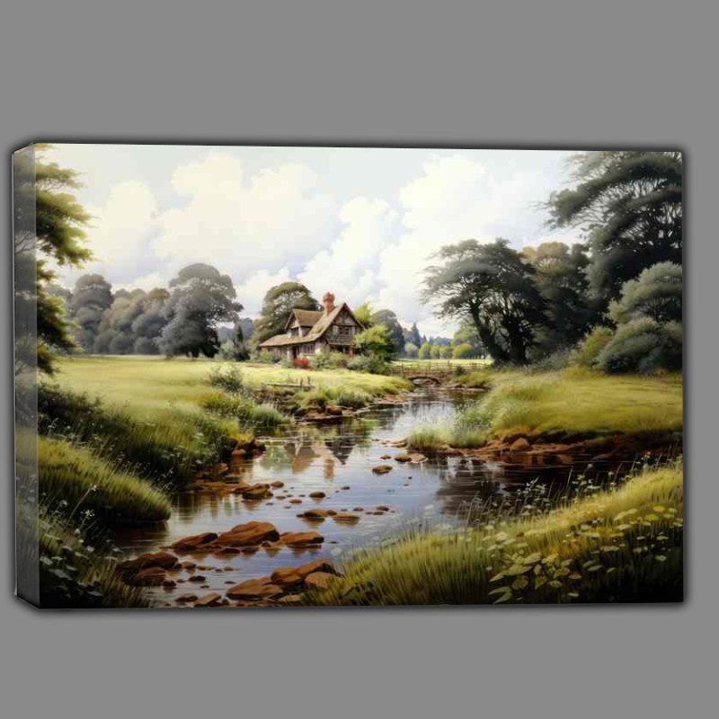 Buy Canvas : (Serene Landscapes Old English Countryside Wonders)