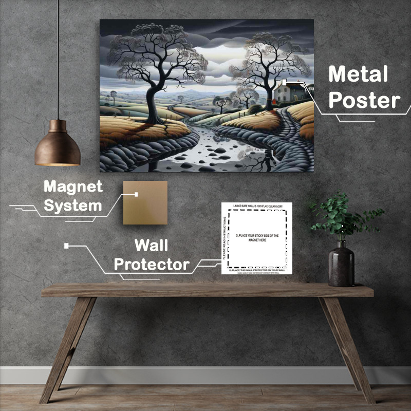 Buy Metal Poster : (Stormy Days In Winter)