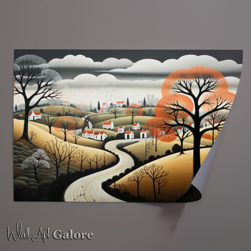 Buy Unframed Poster : (Stormy Days in the Village)