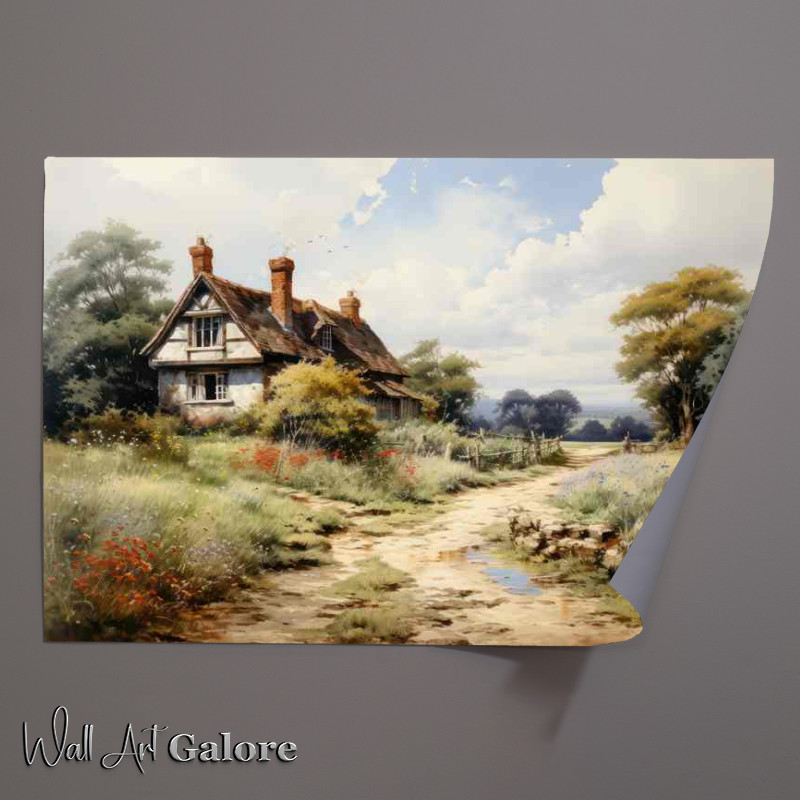 Buy Unframed Poster : (Timeless Tranquility Old English Countryside Scene)
