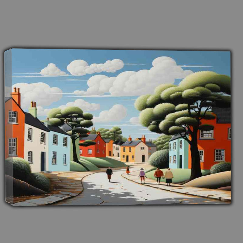 Buy Canvas : (Village Life Out For A Walk)