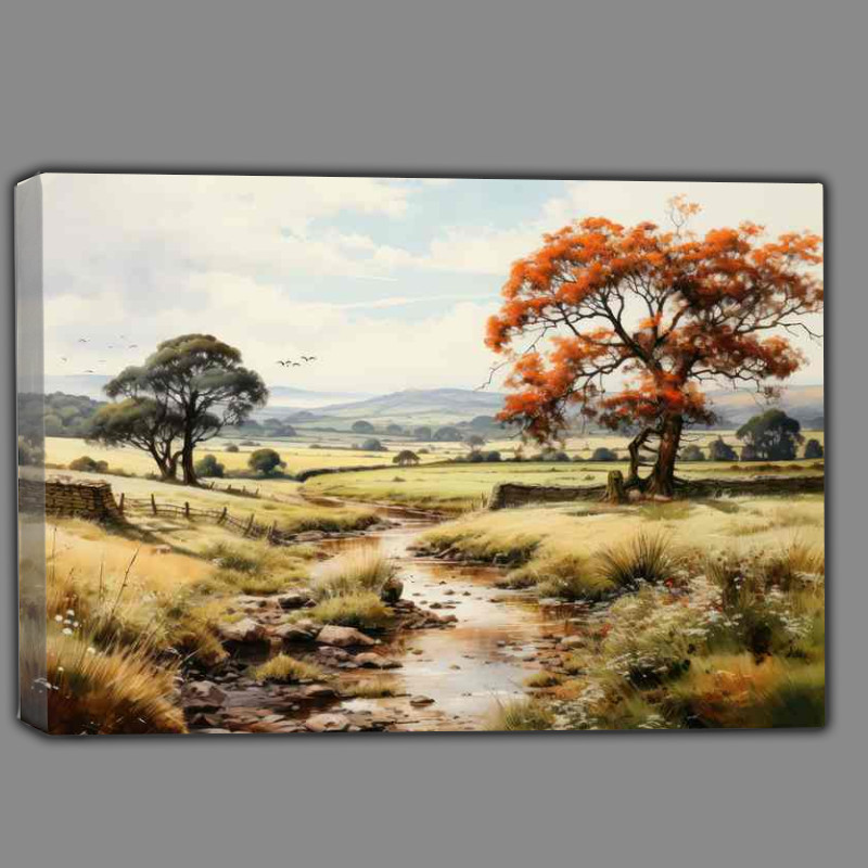 Buy Canvas : (Vintage Allure Old English Countryside Beauty)