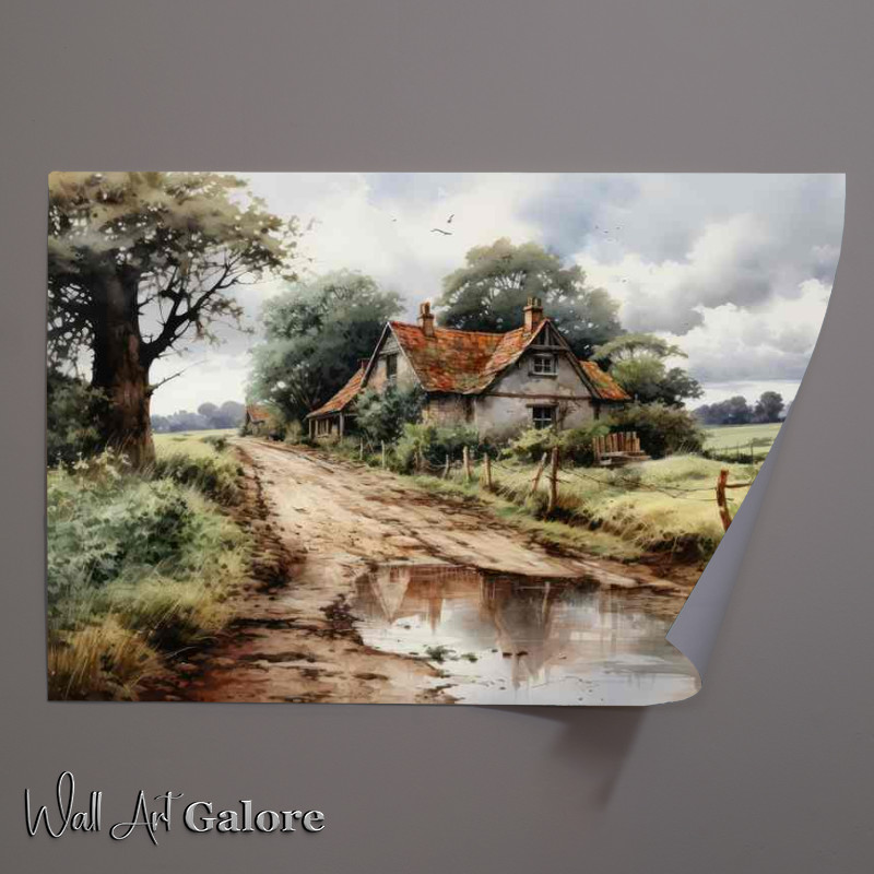 Buy Unframed Poster : (Vintage Elegance Picturesque English Countryside Scene)