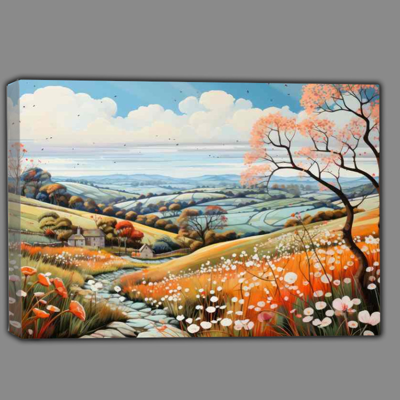 Buy Canvas : (Whimsical Beauty Countryside Visions in Pastel)