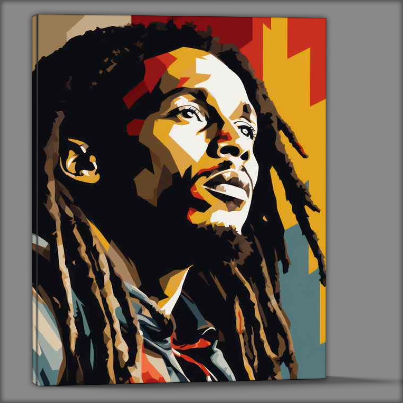 Buy Canvas : (Bob Marley pop art robert nesta)