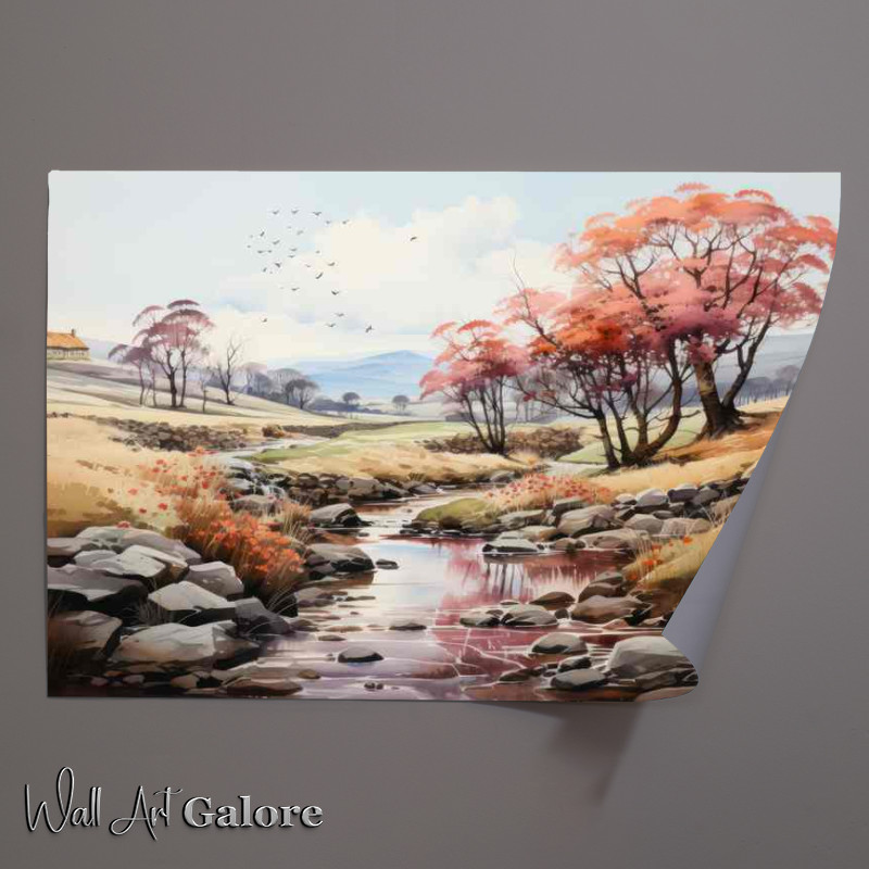 Buy Unframed Poster : (Whimsical Enchanting Visions of Countryside River)
