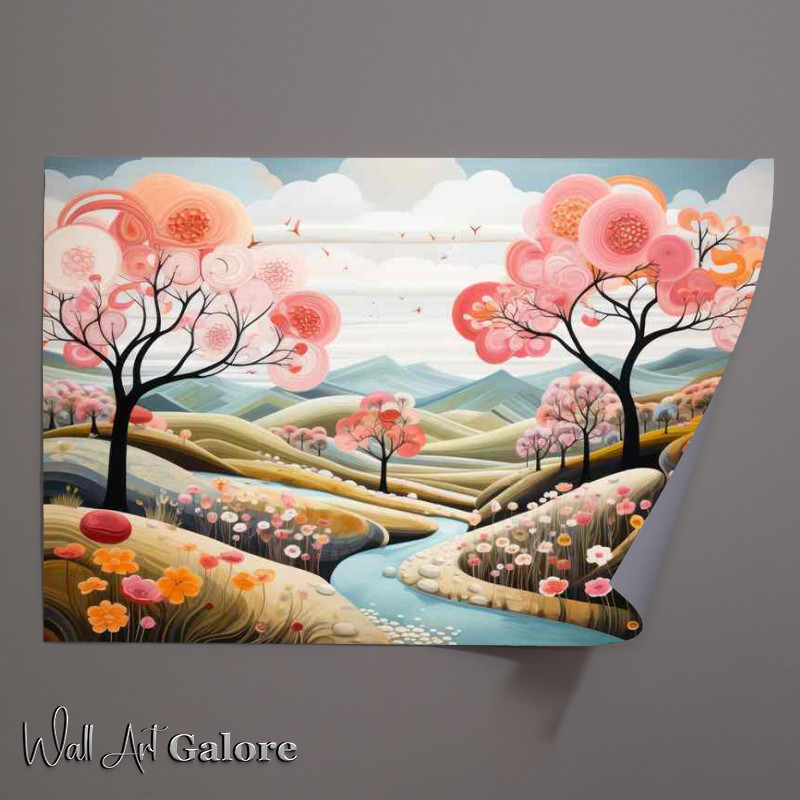 Buy Unframed Poster : (Whimsical Scenery Enchanting Dreams of Hills)