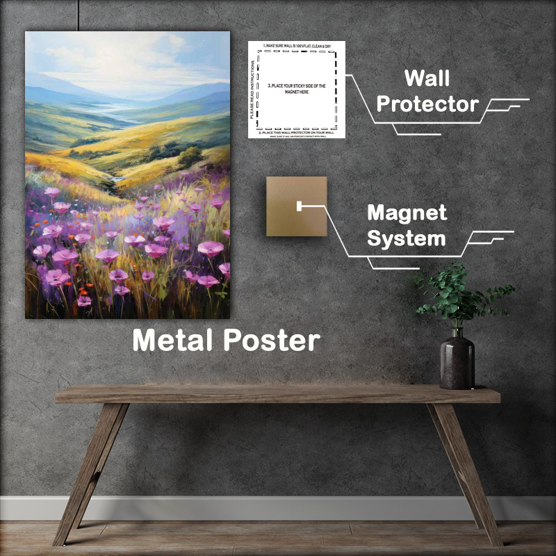 Buy Metal Poster : (Balanced Natures Palette With Medow Grass)
