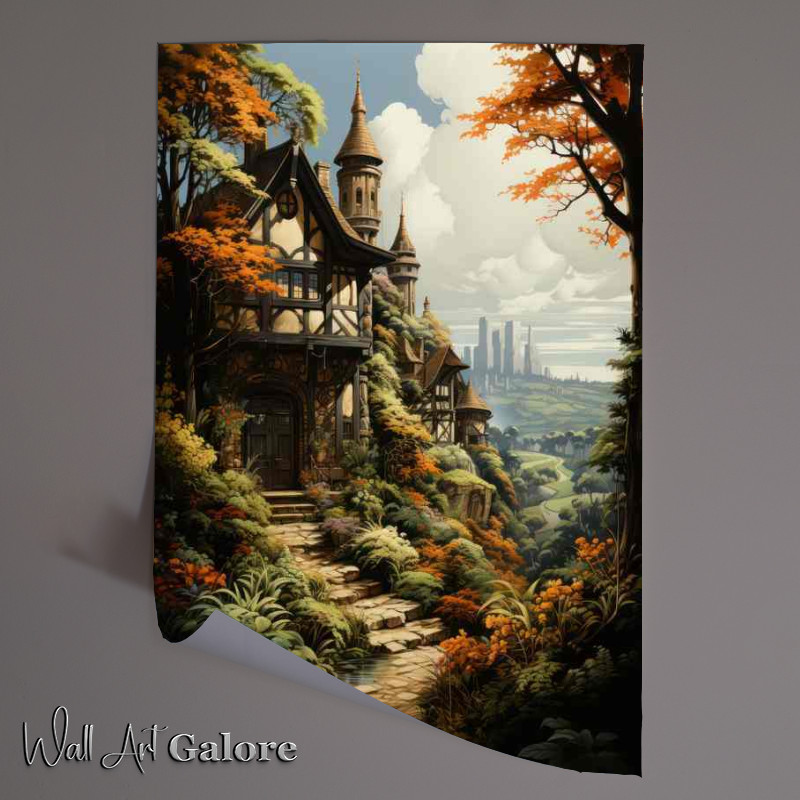 Buy Unframed Poster : (Harmonious Rural Tapestry in the Village)