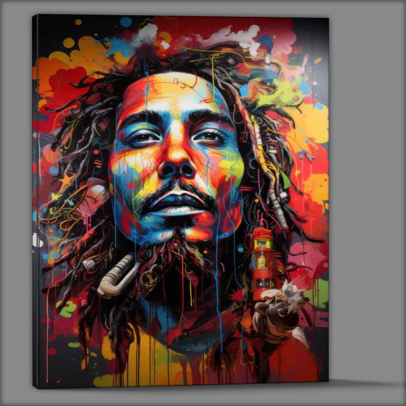 Buy Canvas : (Bob Marley smoking)