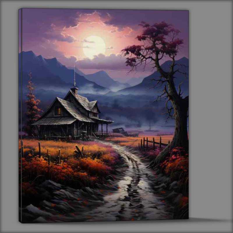Buy Canvas : (Picturesque Hamlet Vignette)