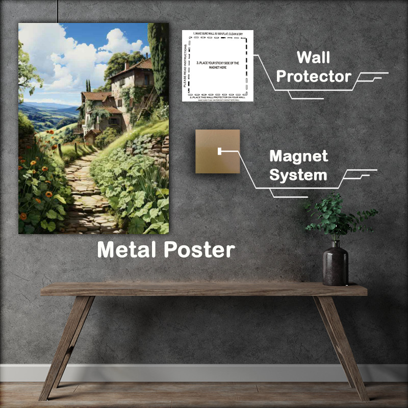 Buy Metal Poster : (Quaint Cottage Tale)