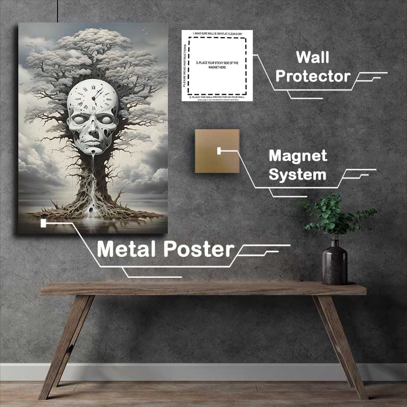 Buy Metal Poster : (Shapes of Serenity Embracing Abstract Escapes)