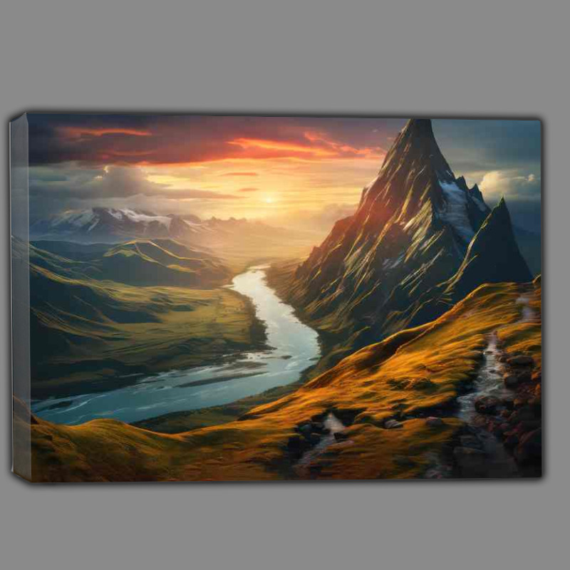 Buy Canvas : (Mountain High River Deep)