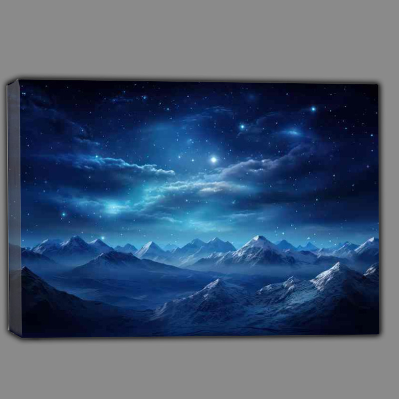 Buy Canvas : (Starlight Mountains)
