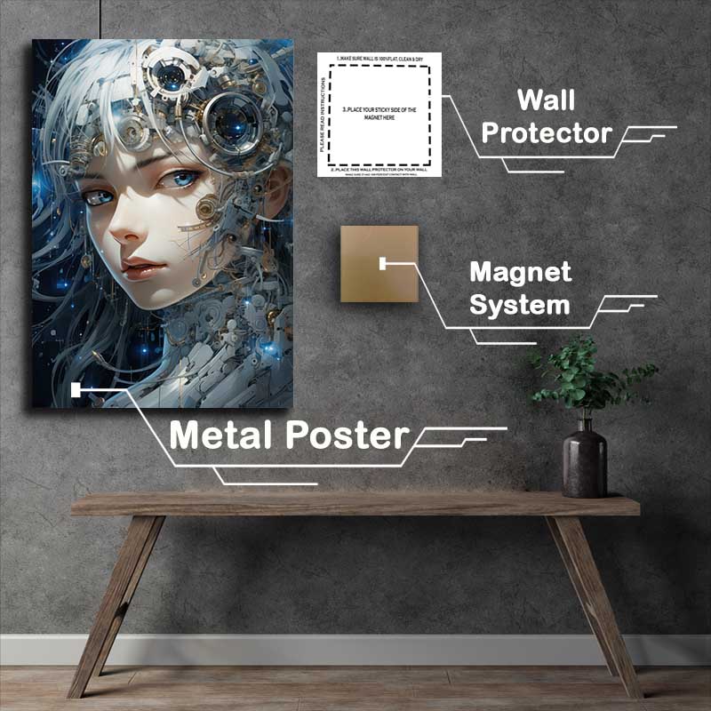 Buy Metal Poster : (Chihaya otoshiaki anime eye the one wall)