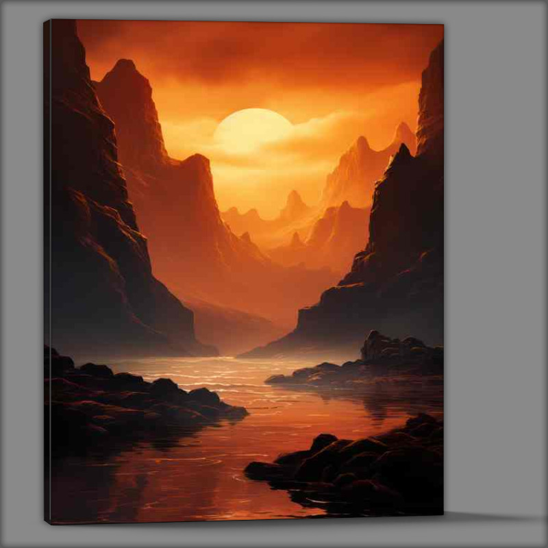 Buy Canvas : (A Timeless Escape In The Mountains)