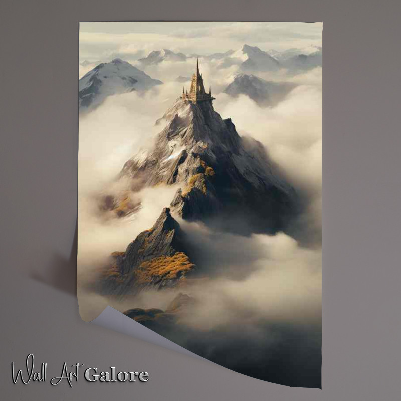 Buy Unframed Poster : (Looking Down Through The Mists of Time From The Mountain Top)