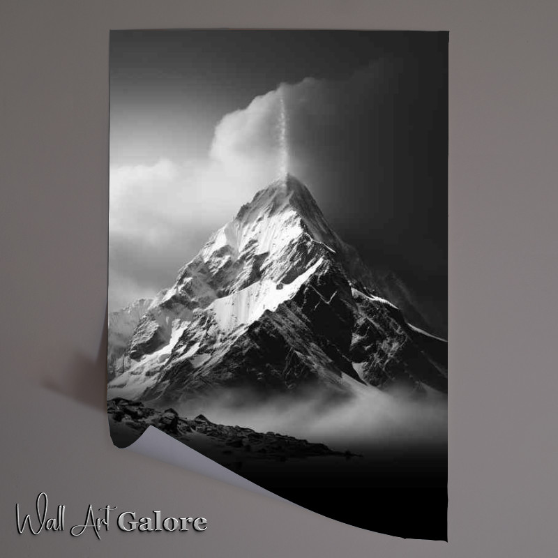 Buy Unframed Poster : (Mountain top Mist At The Botton)