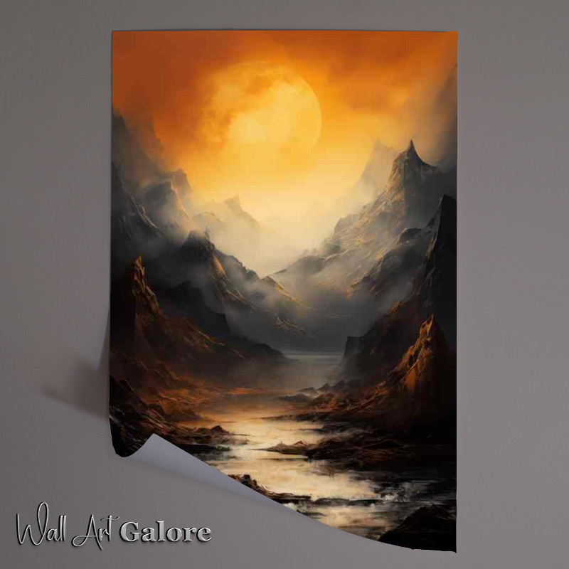 Buy Unframed Poster : (Peaceful Mountain and Mists)