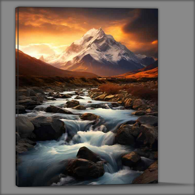 Buy Canvas : (Storms Over Chile Mistral Peaks A Distant Memory)