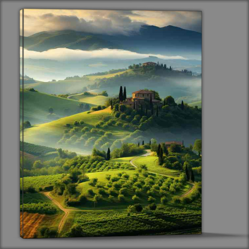 Buy Canvas : (The Rolling Hills of Tuscany)
