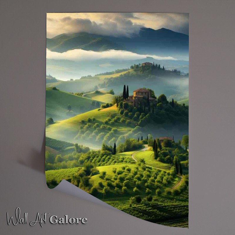 Buy Unframed Poster : (The Rolling Hills of Tuscany)