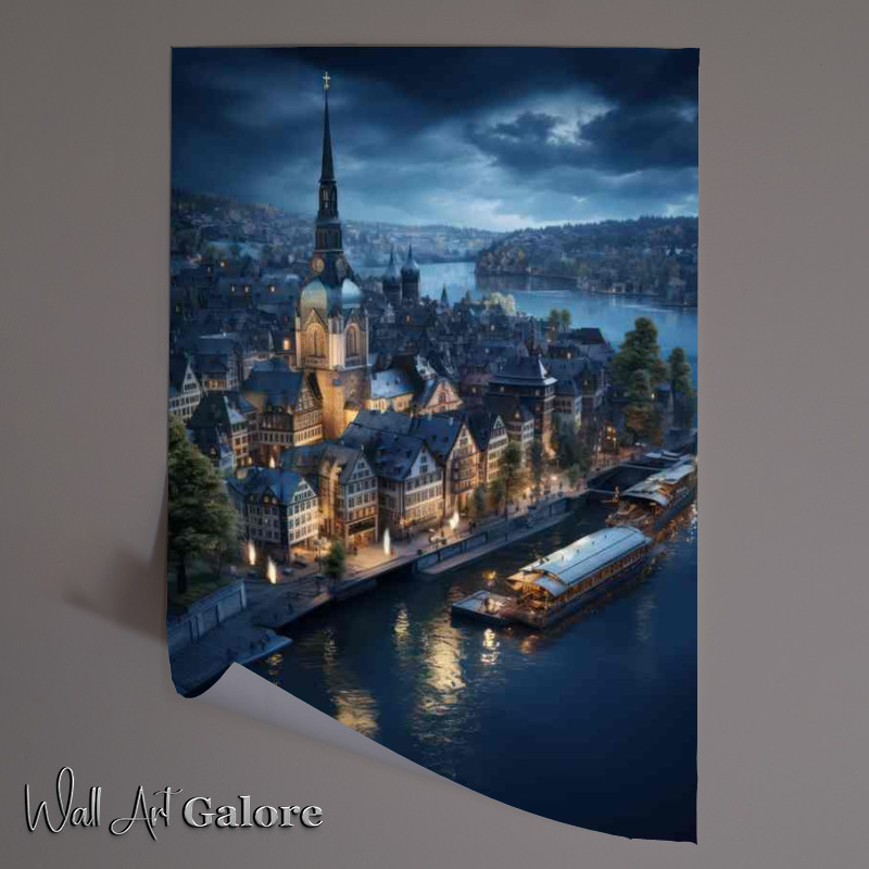 Buy Unframed Poster : (Zurich City by Night)