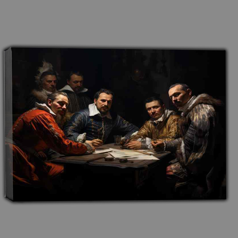 Buy Canvas : (Behind Closed Doors, Schemes in Plotting Room)