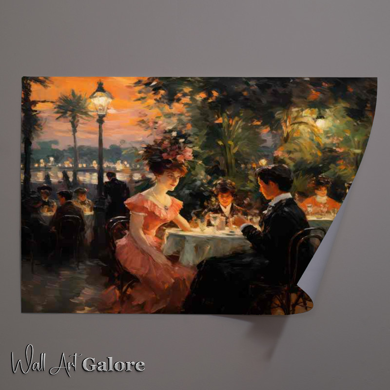 Buy Unframed Poster : (Rustic Charm Captured in French Cafe Scene)