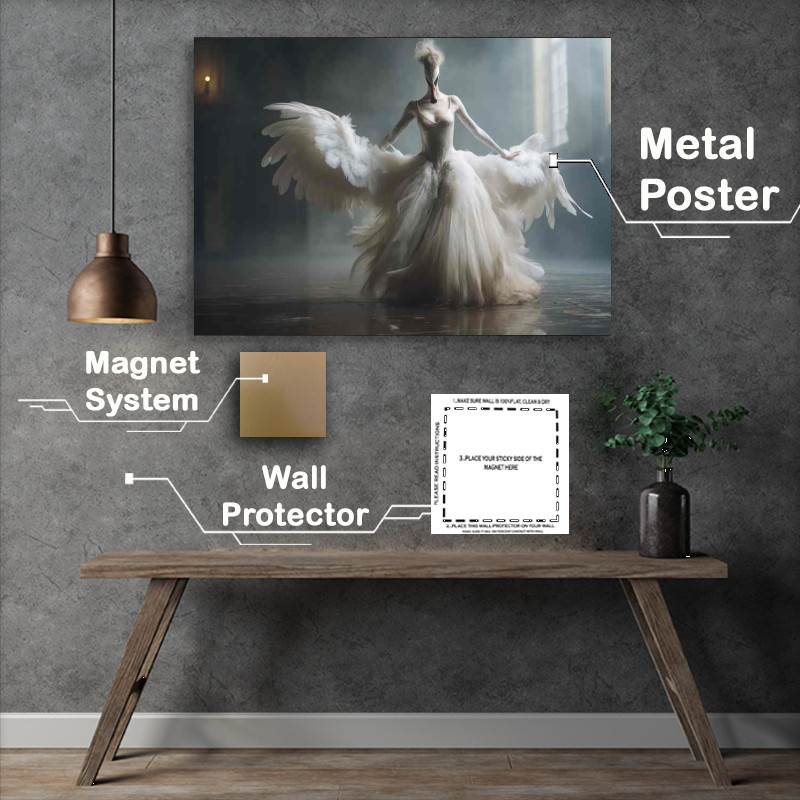 Buy Metal Poster : (The swan dancer in white)